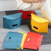 Portable Folding Stool Ultra-Thin Outdoor Plastic Camping Chair Multi-functional Shopping Handbag for Hiking