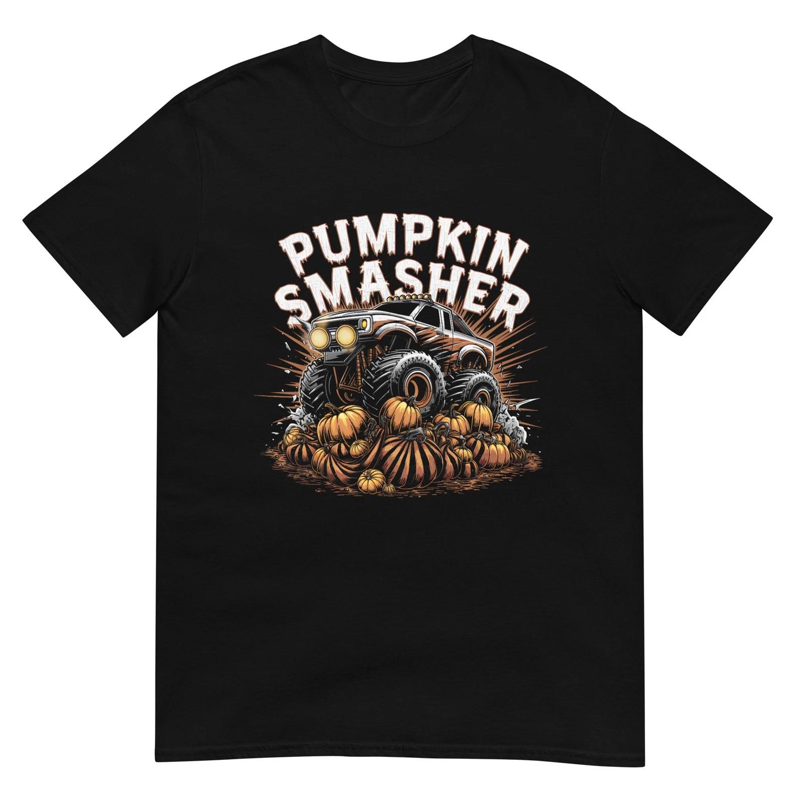 

Pumpkin Smasher Monster Truck Halloween Men Women Kids T-Shirt XL
