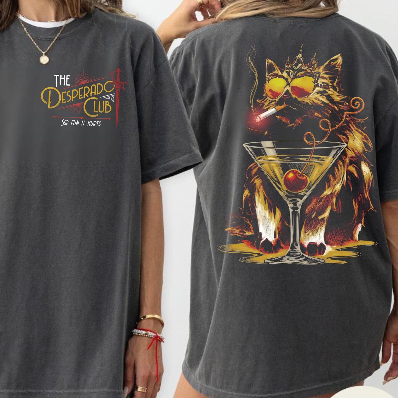 The Desperado Club, Mama Needs a Night Off Tee, Donut and Carl Tee, New Achievement, Dungeon Crawler Carl, Sci-Fi Book, Ride or Roar Shirt M