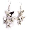 Les Trésors De Lily [J6724] - Boucles Créateur 'Papillons' argenté