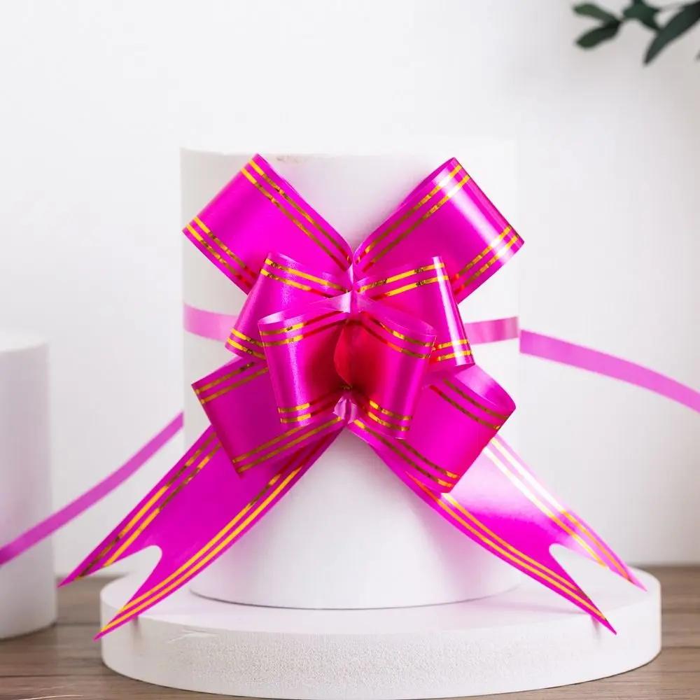10Pcs Bowknots Ribbons For Gift Wrappers Wedding Birthday Party Pull Bow Knot Ribbon Christmas Gift Wrapping Ribbons Decoration