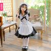 Children's Alice in Wonderland Black Maid Costume Lolita Dress Halloween Girls Stage Performance Outfit