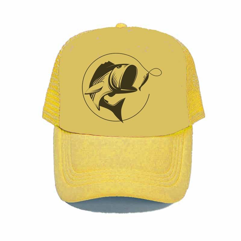 Animal Fish Farm Snapback Trucker Hat Cap Jalan Kuari Fisherman Bone Dad Hats Original Mike Trout Fish Mesh Hunting Hat YY339