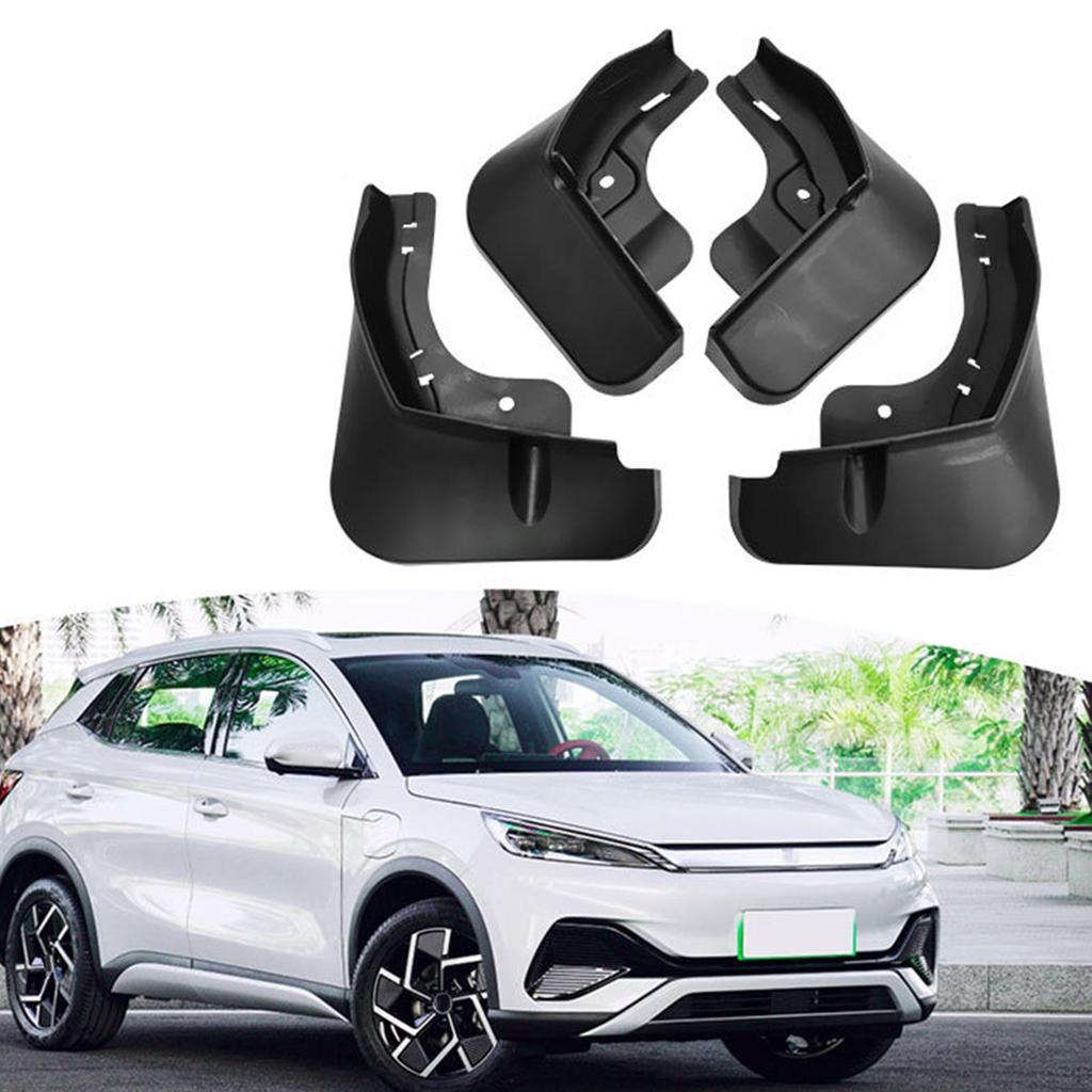 4Pcs Car Mudguard Easy to Install Accessories Professional Muds Flaps for Yuan Plus