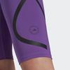 adidas Padrão Geométrico Shorts Justos de Fitness Shorts Femininos Roxo HG6867