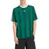adidas T-shirt da uomo a maniche corte con logo Adicolor a righe, girocollo, vestibilità larga, top KD5834