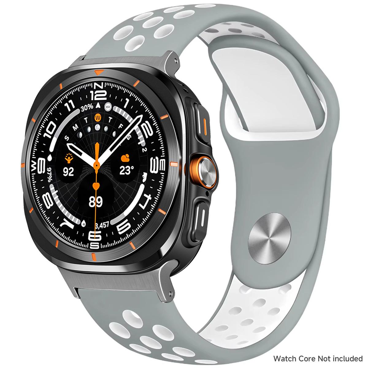 

Силиконовый ремешок для Samsung Galaxy Watch 8 40 мм 44 мм 8 Classic 46 мм Спортивный дышащий браслет для Galaxy Ultra 2025 47 мм Ремешок Galaxy Watch Ultra