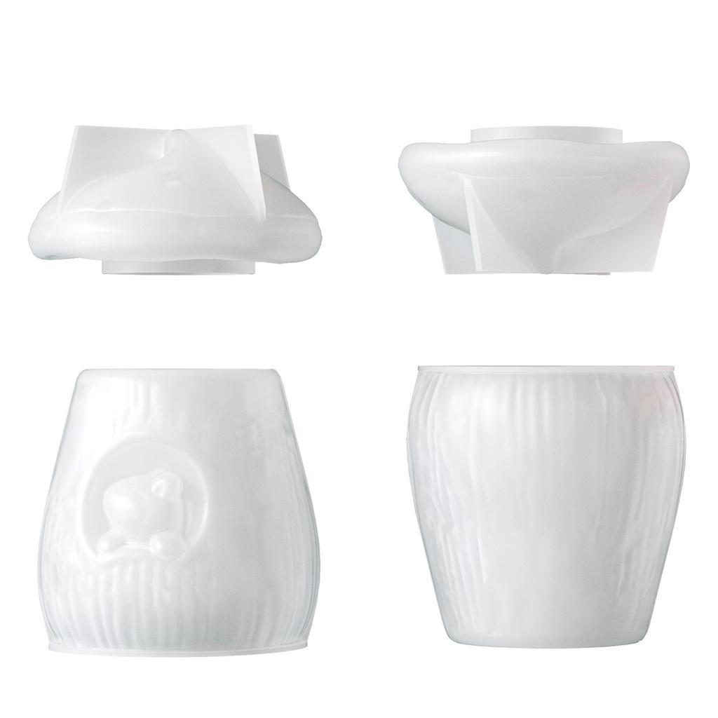 Schattige Eekhoorn Paddenstoel Huis Siliconen Vorm Opslag Blik Pot Vormen DIY Aromatherapie Kaars Beker Ornament Gips Vorm Huis Decoratie
