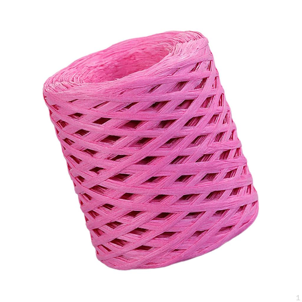 Διακόσμηση χάρτινη κορδέλα Raffia 200M/Roll Ανακυκλώσιμη ανθεκτική για ύφανση συσκευασίας δώρου Ημέρα του Αγίου Βαλεντίνου