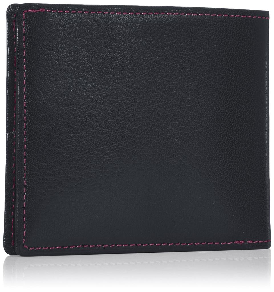 Bifold Wallet Buffalo Leather NH0811 Dark Stitch 10711 [Kitamura] Men's Blue/Wine [Navy]