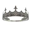 Simple Bar Mitzvah King Crown Hair Hoop Western Prince Crowns Headband Hair Accessories Round Tiaras Hair Ornaments