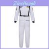 Astronaut Cosplay Suit For Adults In Polyester With Functional Zipper For Cosplay Events
