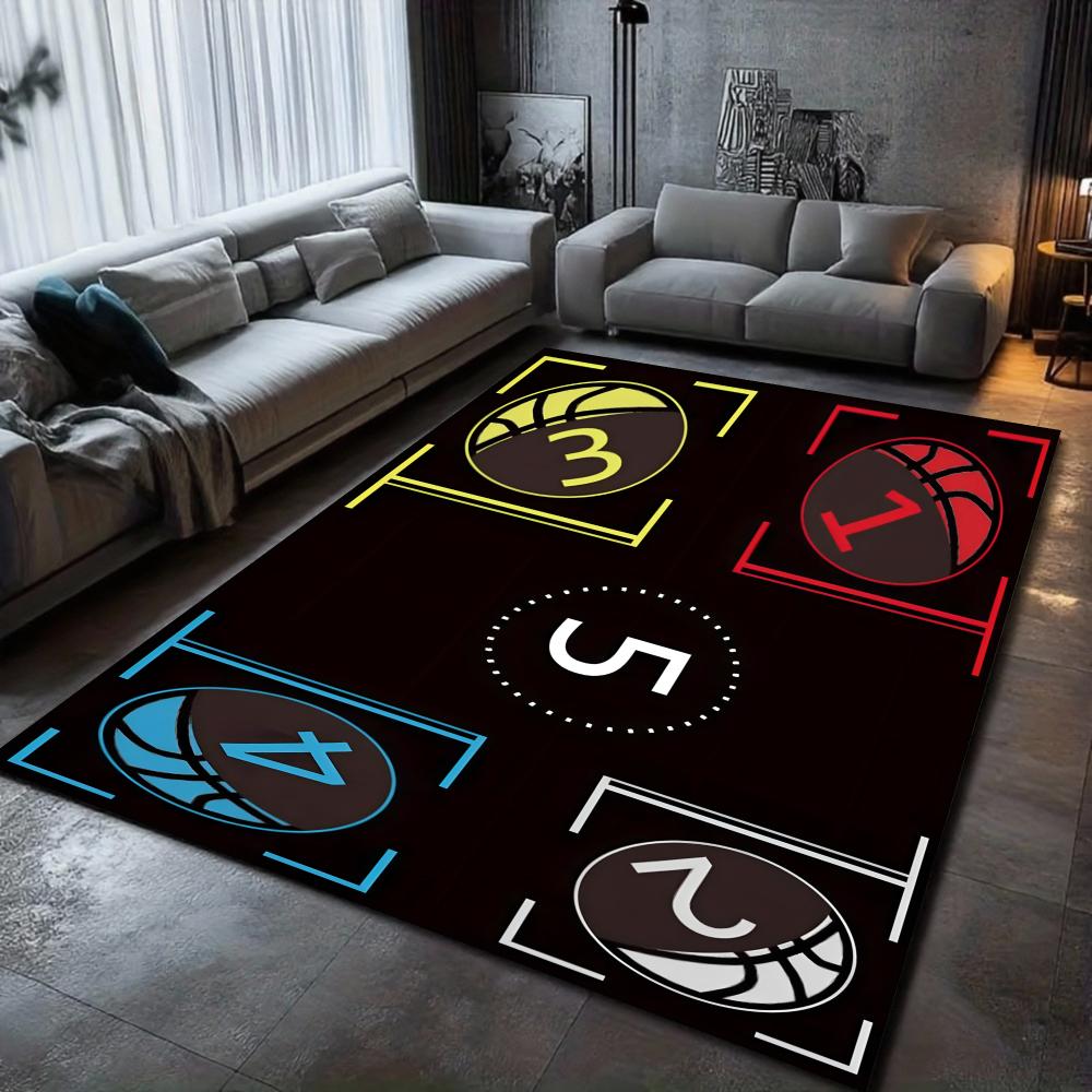 

Basketball Training Agility Grid Colored Arrows Carpet Non-slip Mat Rug for Kids Room Living Room Home Decoration Fitness Carpet 50X80CM