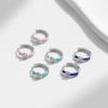 Modian 925 Sterling Zilver Blauw Emaille Hartjes Oorringen Romantisch Cz Kleine Oor Gespen Voor Vrouwen Bruiloft Sieraden