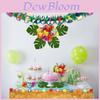Stunning Tropical Hawaiian Grass Table Skirt Set For Beach Summer Party Decorations