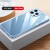 Transparent Magnetic Phone Case for iPhone 13 Pro Max 13 Pro Wireless Charging Cover For iPhone 12 12 Pro Max Magnet Aluminum Alloy Frame Case