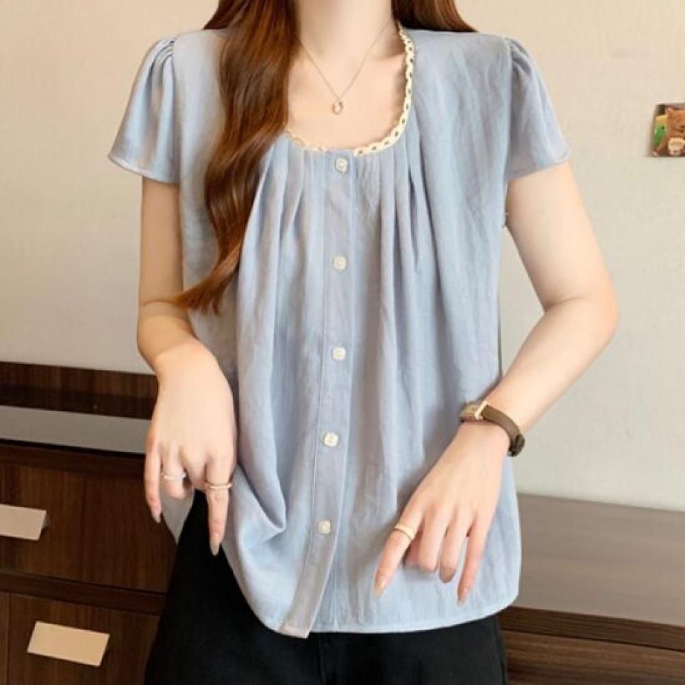 Navava Women Lace U Neck Short Sleeve bloUse Nb3158