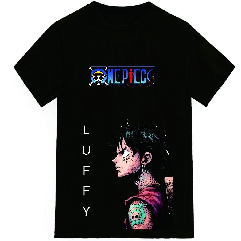 American Retro Men's Pure Cotton ONE PIECE Summer New Retro Fashion Men's and Women's Streetwear