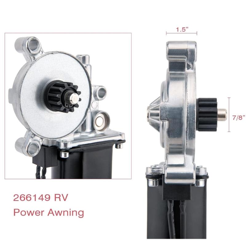 Upgraded Metal Motor Efficient Motor 75RPM Convenient Motor for Power Awnings