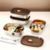 ZhiShi 304 Stainless Steel Microwaveable Lunch Box Set