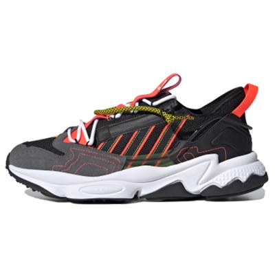 Ozweego Zip Black Solar Red Sneakers H67266