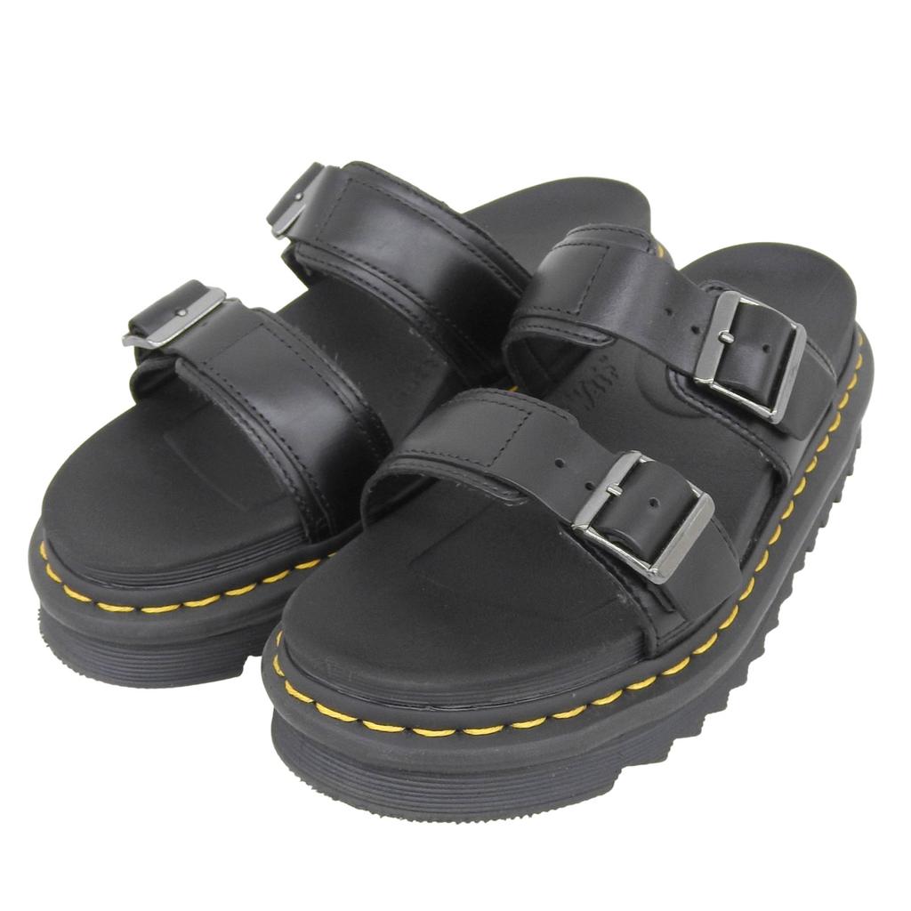 Pristine Dr.Martens Sandals MYLES Leather slide sandals black Women 23523001 Used