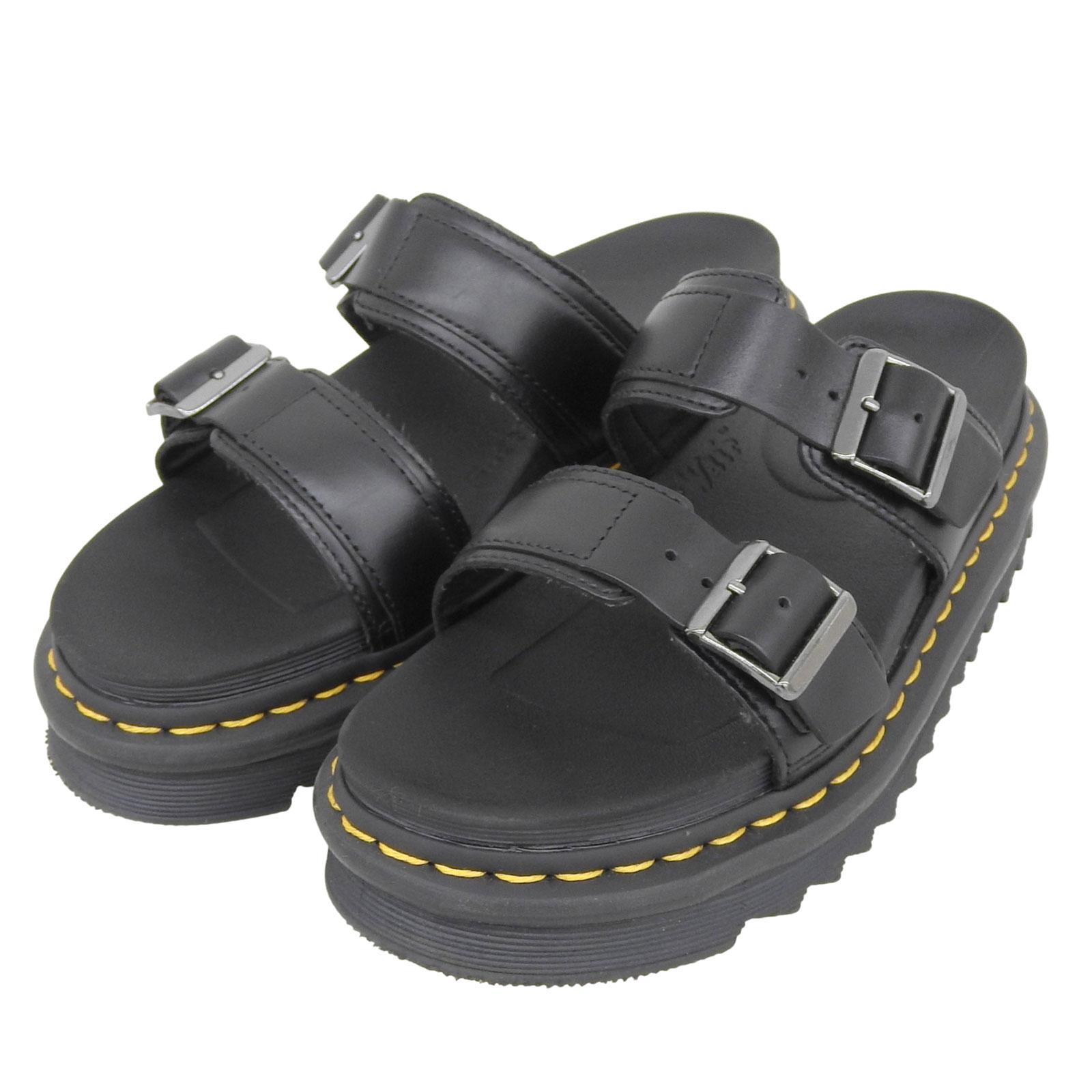 Pristine Dr.Martens Sandals MYLES Leather slide sandals black Women 23523001 Used