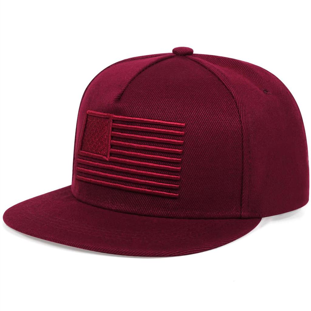 Coole Baseballkappe mit aufgestickter Flagge und flachem Schirm für Herren, Gorras Snapbacks mit 3D-Flagge, Outdoor-Hip-Hop-Caps, Fitness-Mützen