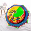 1pc Spiral Wave Pattern Automatic Opening and Closing Folding Umbrella with 8 Iron Ribs - Portable, Foldable for Travel yy251124052