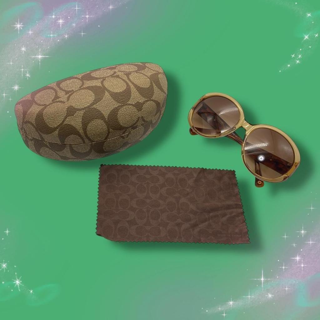 Used [Good Condition] Coach Women's Sunglasses Signature Brown S701A