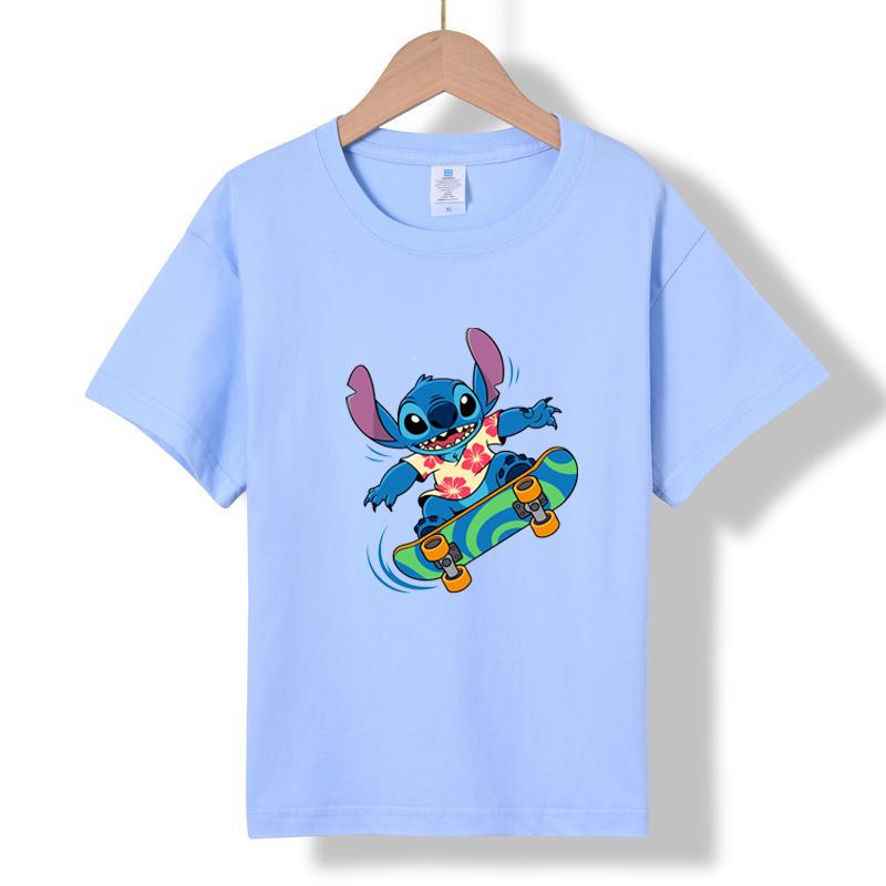 MC-18 MINISO 2026 Sommer Neues Bedrucktes Baumwoll-T-Shirt mit Rundhalsausschnitt für Kinder im Alter von 1-16 Jahren, Jungen und Mädchen