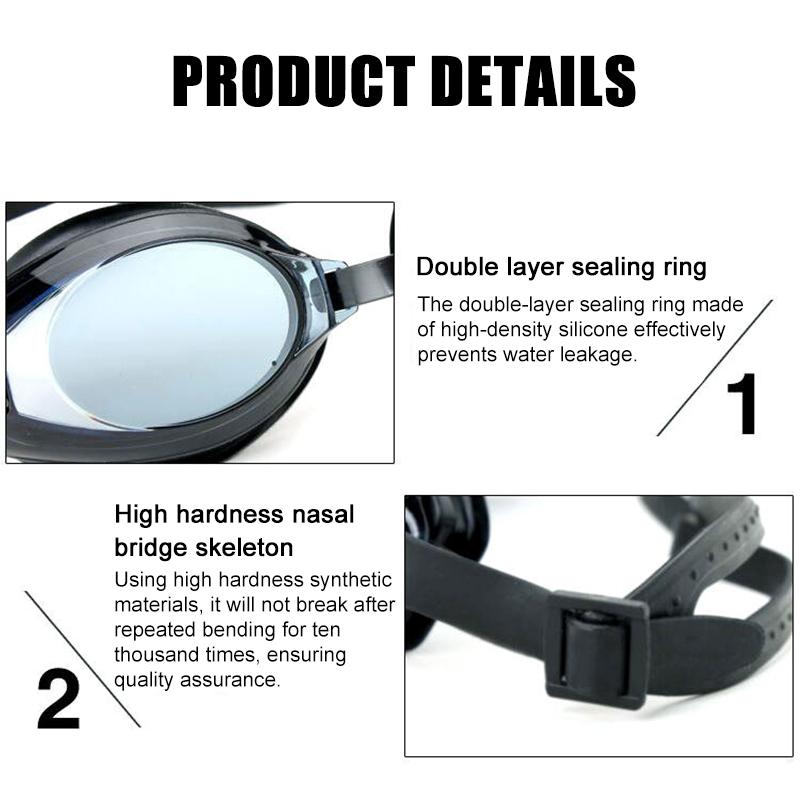 Professional Swimming Goggles Uv Protection Silicone Glasses Adjustable Swimming Eyewear Soft Waterproof Comfortable