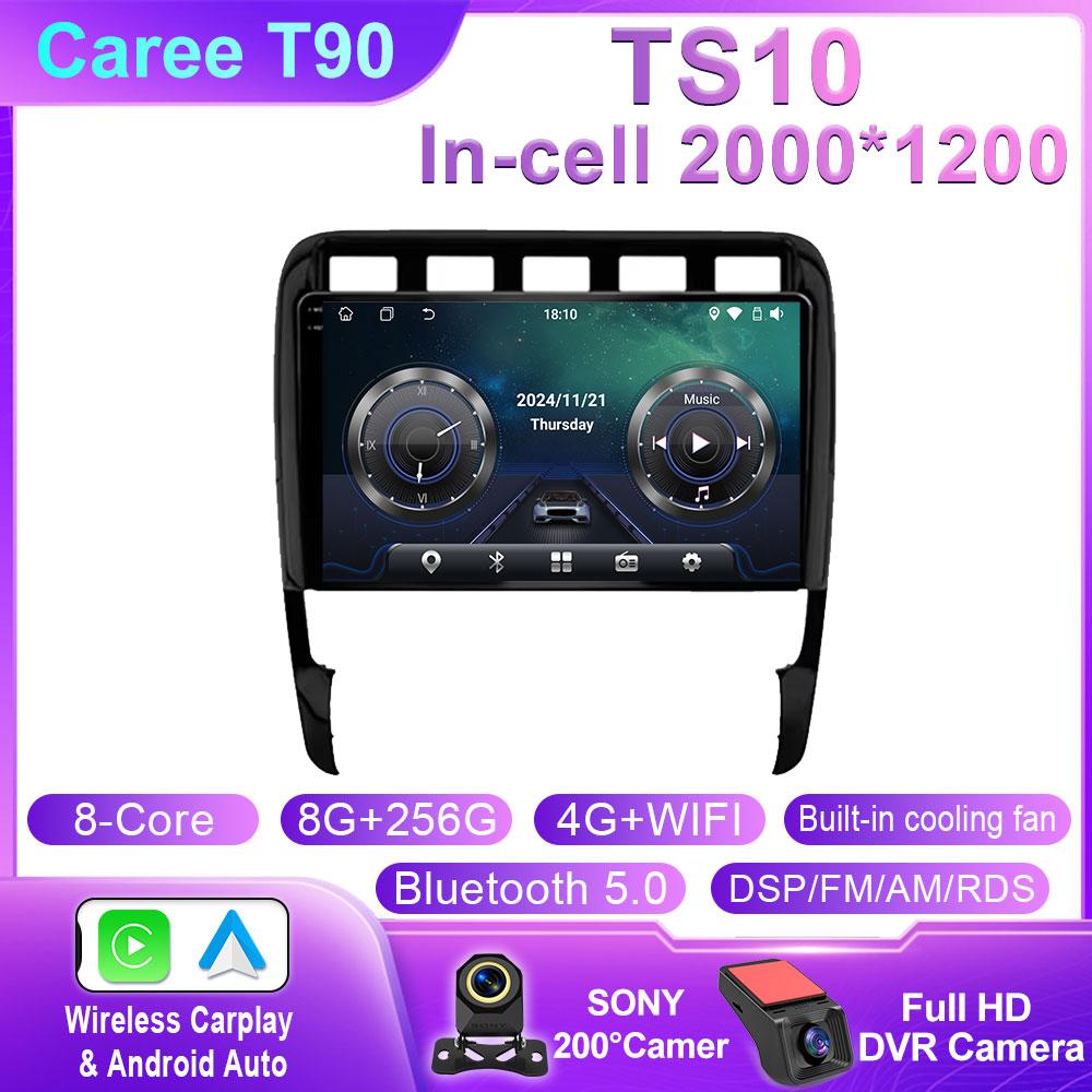 Android 14 Car Radio Car Multimedia Video Player WIFI For Porsche Cayenne 957/955 2002 - 2010 HeadUnit GPS Autoradio Carplay BT