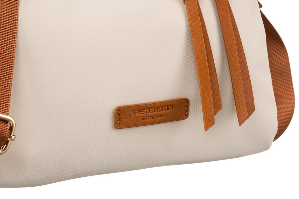 PTN JN-03-6652 Ivory-Brown bag