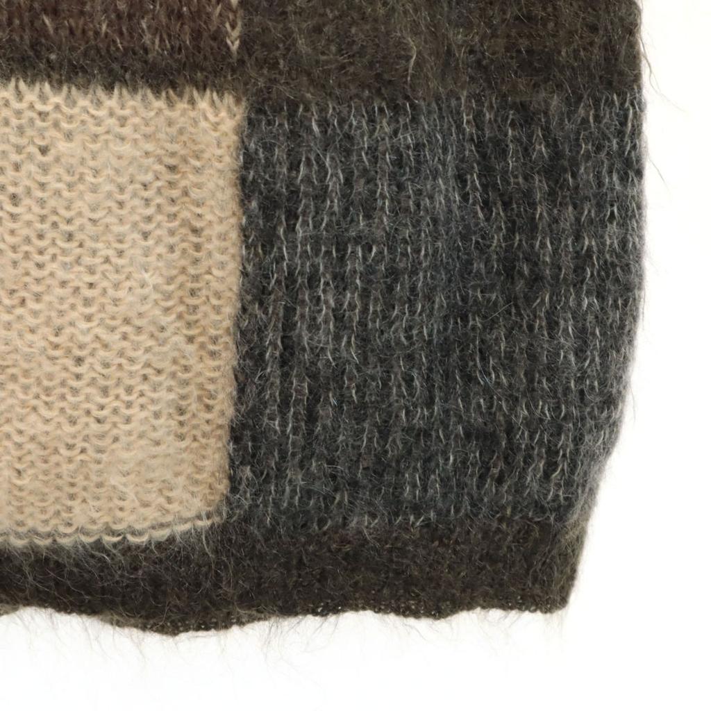 80er Jahre Made in Italy Vintage Langarm Strickjacke Braun Damen Gebraucht