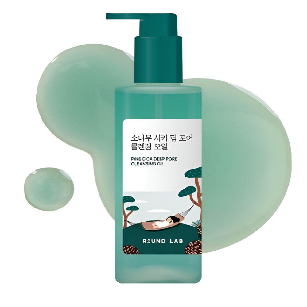 Round Lab Pine Cica Deep Pore Cleansing Oil Makeup Remover & Sebum Control 200ml