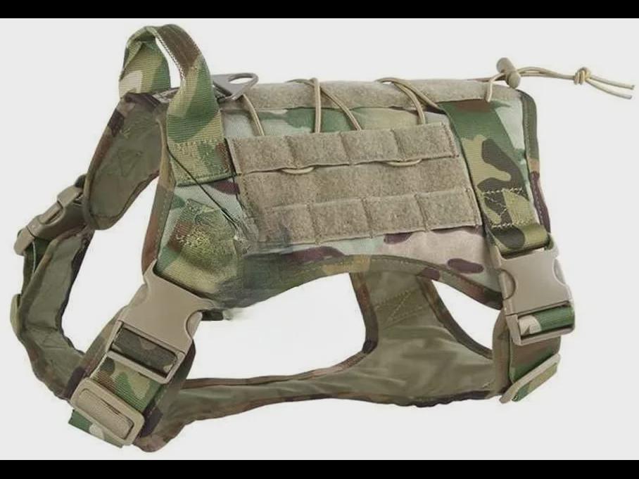 1000D wasserdichte taktische Camouflage-K9-Trainingsweste für große Hunde