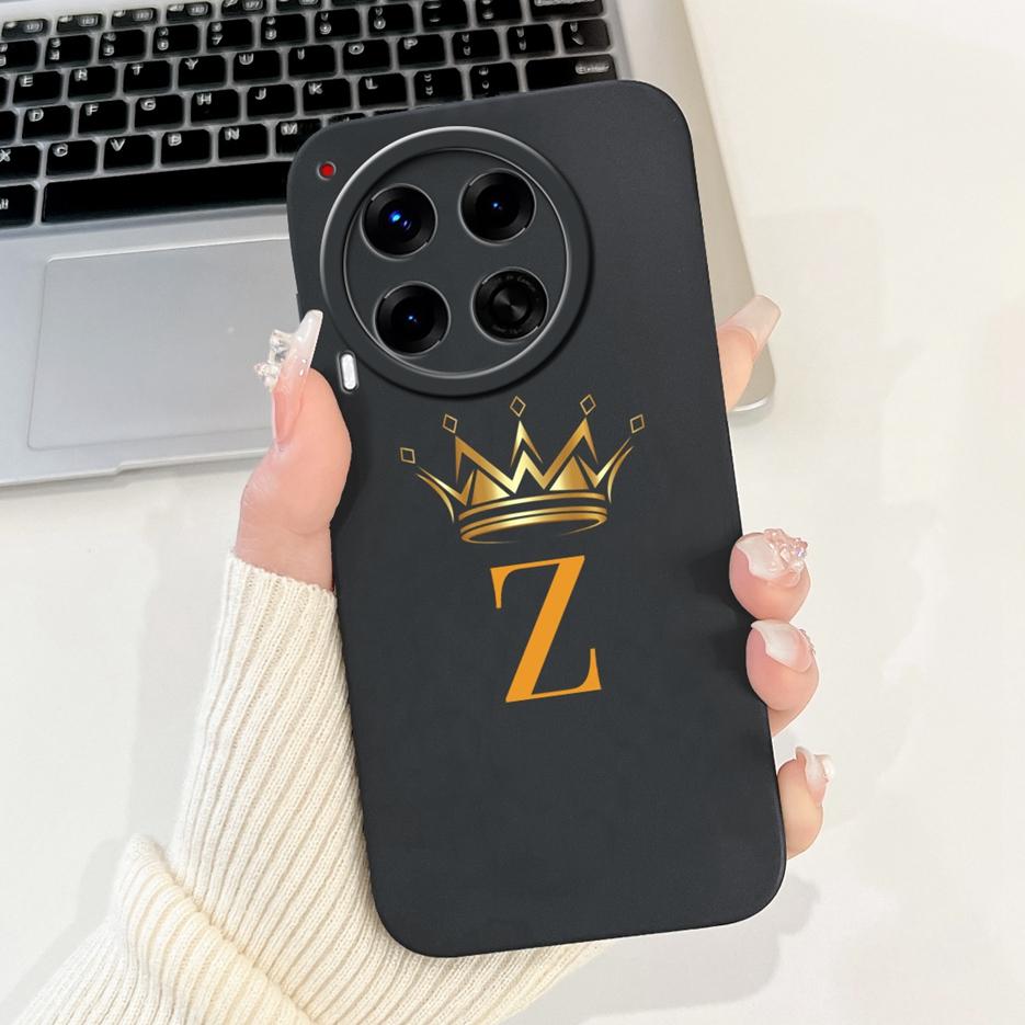For Tecno Camon 30 Case CL6 CL6k Cute Crown Letters Cover Shockproof Phone Case For Tecno Camon 30 Premier Camon30 5G Soft Shell