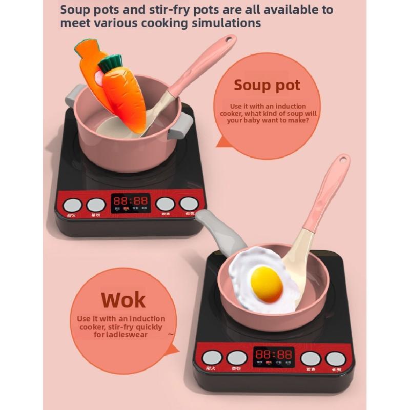 Childrens Kitchen Toy Playset With Stove And Food Items For Cooking Fun