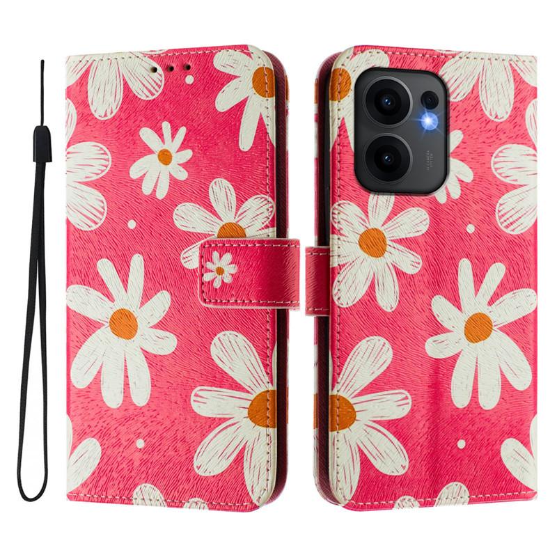 Luxury Flip Leather Case For OPPO Reno14 F 5G Flip Cover On For OPPO Reno9 A Reno 9A 13F 14F 13 Pro 14 5G Wallet Flower Cases