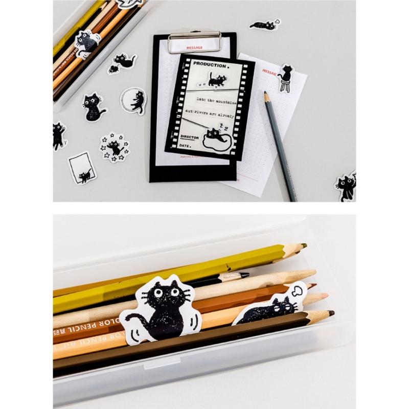 45 Pcs/Box Lovely Kitten Stickers Cats Theme Stickers Water Bottle Stickers Animals Decorative Stickers for Journaling