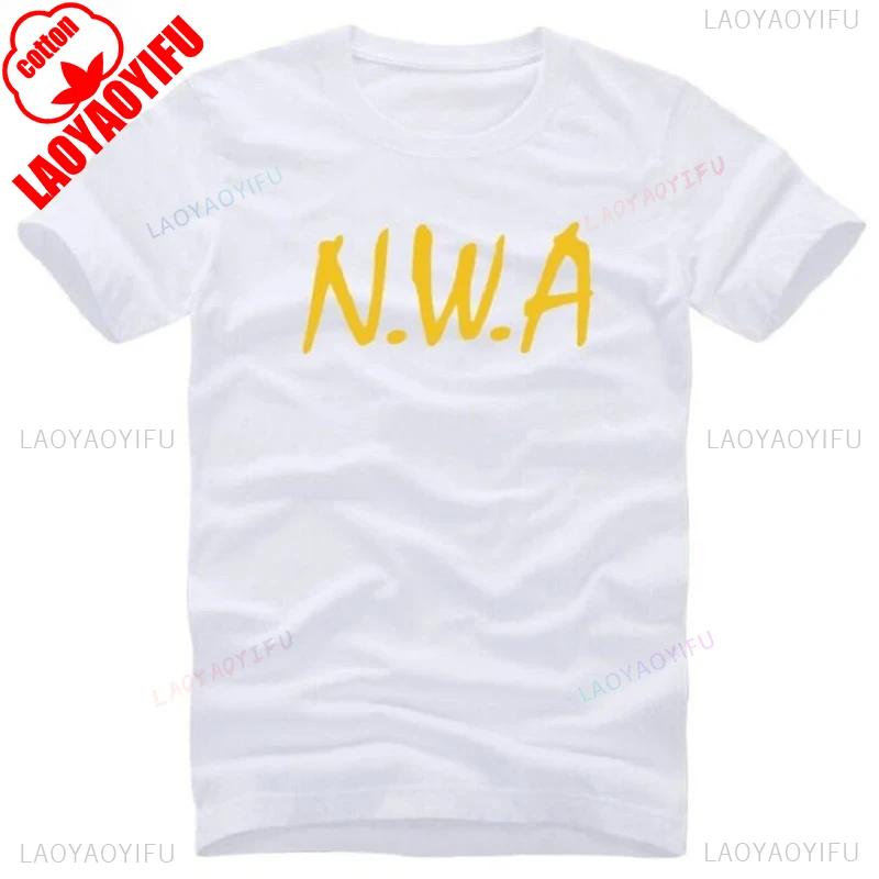 NWA N.W.A. T Shirts Men Hot Sale Short Sleeve Letter Printed Men's T-Shirt Fashion Cotton Street Rap Hip Hop Summer Casual Tees