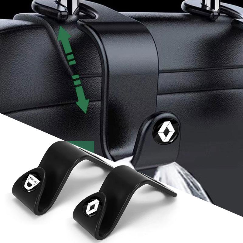 

Крючок на подголовник сиденья автомобиля, вешалка для хранения, аксессуары для интерьера автомобиля для Renault Dacia Kangoo 2 Koleos 1 Modus Kadjar Captur Megane 1 2 3 4 2Pcs