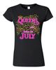 Les Reines Juniors Naissent en Juillet Couronne Anniversaire Drôle DT T-shirt Tee T-shirt Unisexe
