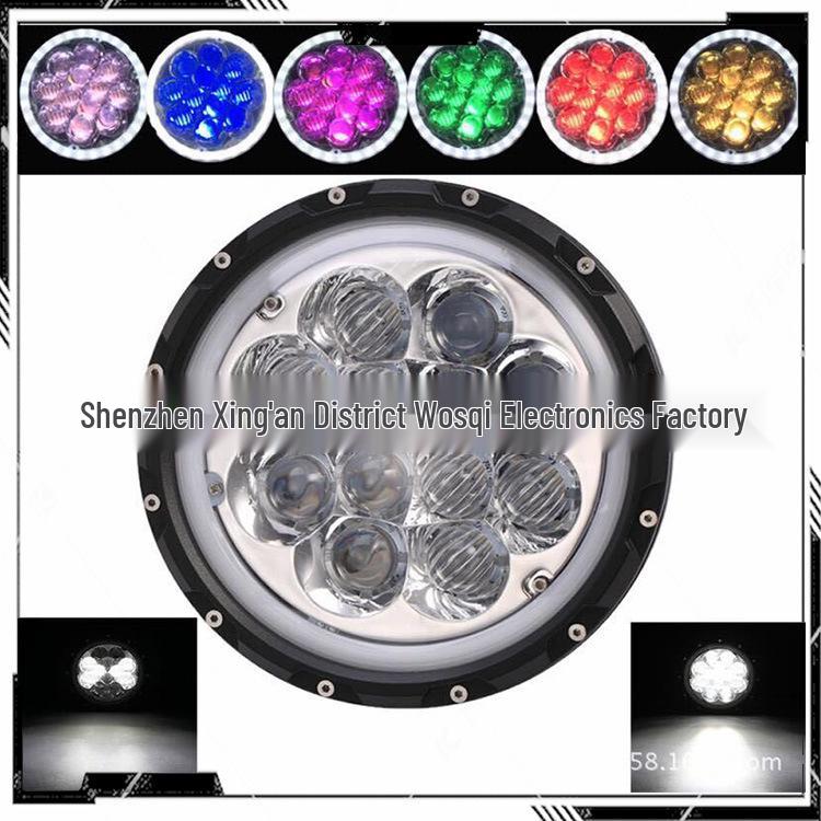 7-Inch 5D RGB LED Headlights for Jeep Wrangler and Harley Davidson