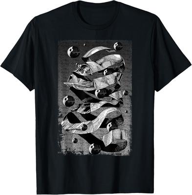 Star Wars Darth Vader M.C. Künstlerisches Poster T-Shirt im Escher-Stil