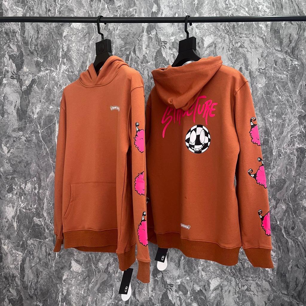 Unisex Volná bavlněná froté mikina s kapucí - Trendy ležérní styl