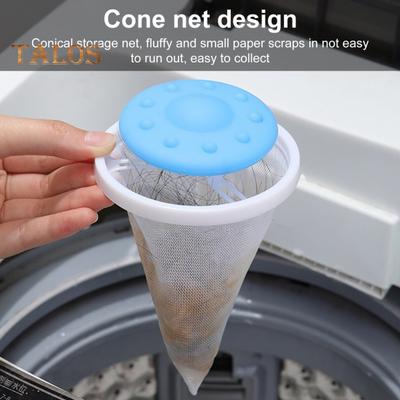 Floating Hair Filter Mesh Washing Machine Reusable Hair Catcher Washer Lint Trap Bag Dog Cat Hair Remover