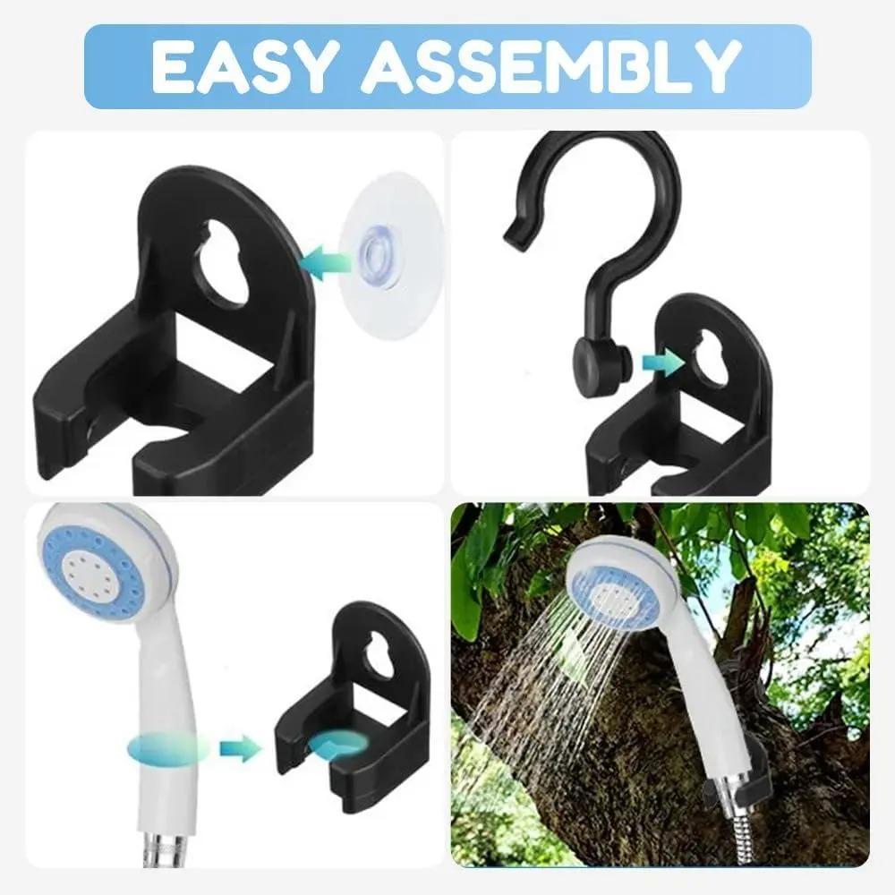 Portable Rechargeable Camping Shower Pump Kit, Outdoor Electric Shower Head for Camping Hiking Beach Swimming, Camping Essentials