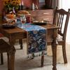 American Retro Jacquard Table Runner Dining Table Cloth Tea Table Cabinet Decorative Strip